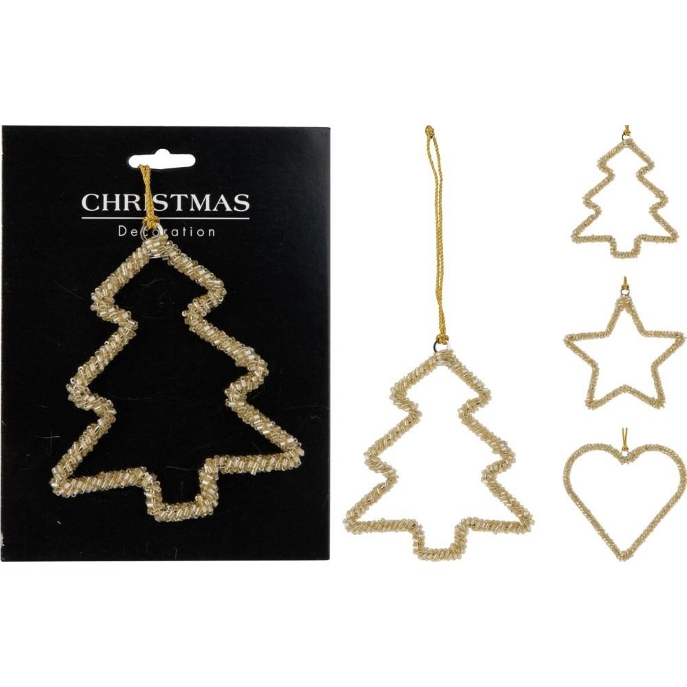 PENDENTE PERLINE ORO 10CM 3ASS